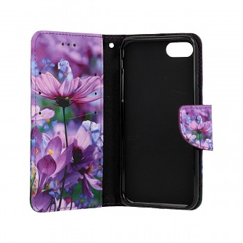 Knížkové pouzdro na iPhone SE 2020 Rozkvetlé květy (1)
