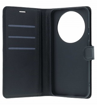 Knížkové pouzdro Leather Folio na Honor Magic8 Lite 5G černé (2)