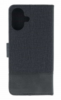 Knížkové pouzdro GOMMA na iPhone 17 černé