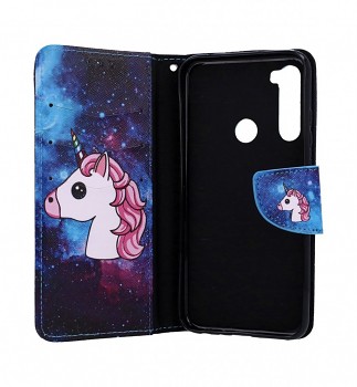 Obal kryt na mobil Xiaomi Redmi Note 8T knížkové Space Unicorn (3)