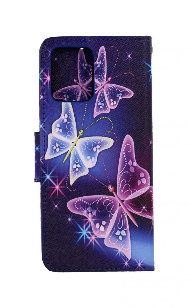 Knížkové pouzdro na Realme 8i Modré s motýlky 