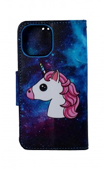 Knížkové pouzdro na iPhone 13 mini Space Unicorn