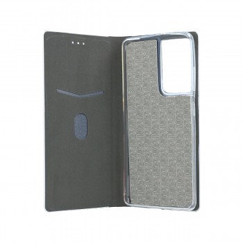 Knížkové pouzdro Luna Book na Samsung S21 Ultra černo-stříbrné (1)