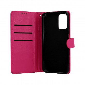 Knížkové pouzdro na Xiaomi Redmi 9T růžové s přezkou  (2)