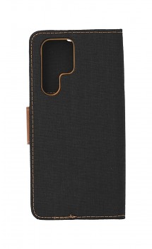 Knížkové pouzdro Canvas na Samsung S22 Ultra černé