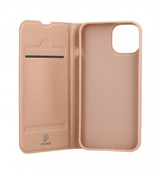 Knížkové pouzdro Dux Ducis na iPhone 14 růžové_1