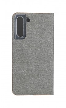 Knížkové pouzdro Forcell Luna Book na Samsung S21 FE stříbrné