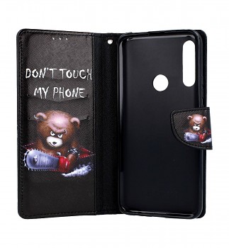 Knížkové pouzdro na Huawei P Smart Z Don't Touch méďa (2)