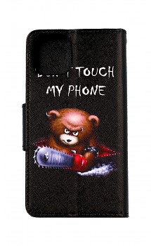 Knížkové pouzdro na iPhone 13 Don´t Touch méďa