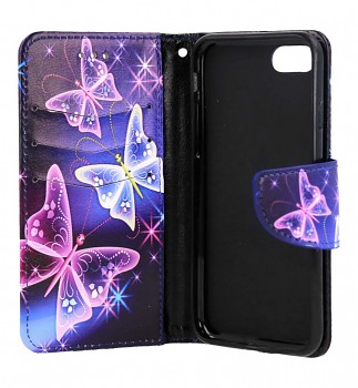 Obal pouzdro iPhone 16e Modré s motýlky 138411 2