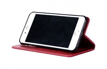Knížkové pouzdro na iPhone SE 2020 Business červené (2)