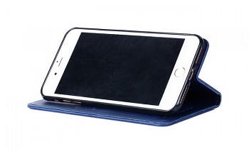 Knížkové pouzdro na iPhone SE 2020 Business modré (2)
