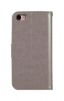Knížkové pouzdro na iPhone SE 2020 Lapač snů se sovičkou šedý