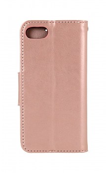 Knížkové pouzdro na iPhone SE 2022 Butterfly růžové světlé