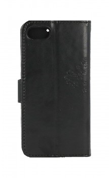 Knížkové pouzdro na iPhone SE 2022 Černý strom sovičky