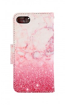 Knížkové pouzdro na iPhone SE 2022 Růžový mramor