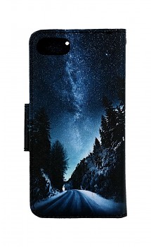 Knížkové pouzdro na iPhone SE 2022 Zimní cesta