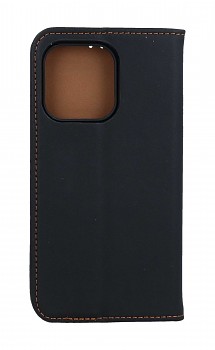 Knížkové pouzdro Leather SMART PRO na iPhone 14 Pro černé