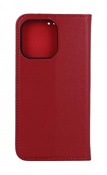 Knížkové pouzdro Leather SMART PRO na iPhone 14 Pro červené