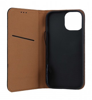 Knížkové pouzdro Leather SMART PRO na iPhone 15 černé_1