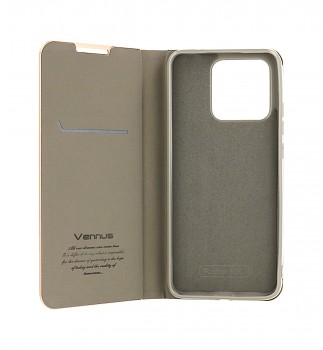 Knížkové pouzdro Luna Book na Xiaomi Redmi 10C stříbrné 1
