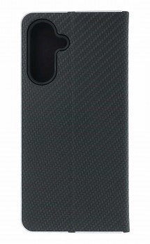 Knížkové pouzdro Luna Carbon Book na Samsung A17 černé