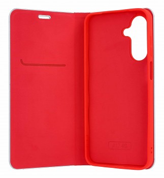 Knížkové pouzdro Luna Carbon Book na Samsung A17 červené (2)