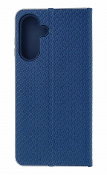Knížkové pouzdro Luna Carbon Book na Samsung A17 modré