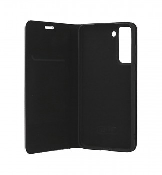Knížkové pouzdro Luna Carbon Book na Samsung S21 FE černé_1