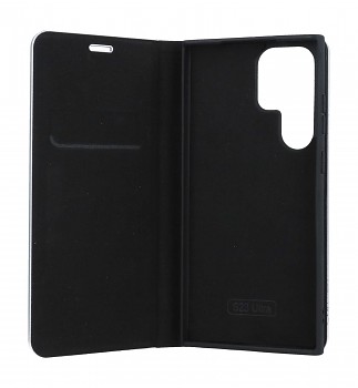 Knížkové pouzdro Luna Carbon Book na Samsung S23 Ultra černé_1
