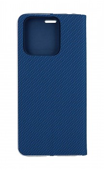 Knížkové pouzdro Luna Carbon Book na Xiaomi Redmi 10C modré 