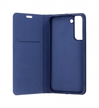 Knížkové pouzdro Luna Carbon Book na Samsung S22 Plus modré_1