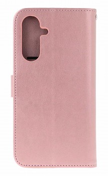 Knížkové pouzdro Mezzo na Samsung A56 Lapač se sovičkou světle růžové