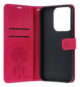 Knížkové pouzdro Mezzo na Xiaomi Redmi 15C Lapač se sovičkou růžové (2)