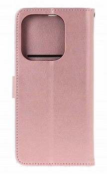 Knížkové pouzdro Mezzo na Xiaomi Redmi Note 14 Medvídek růžový