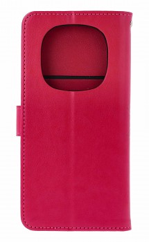 Knížkové pouzdro Mezzo na Xiaomi Redmi Note 14 Pro Mandala tmavě růžová