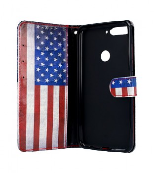 Knížkové pouzdro na Huawei Y7 Prime 2018 Amerika I