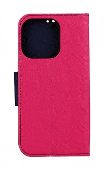 Knížkové pouzdro na iPhone 15 Pro růžové