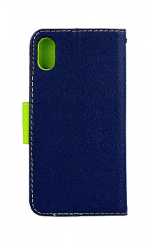 Knížkové pouzdro na iPhone X modré