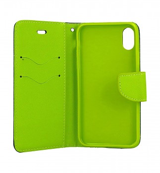 Knížkové pouzdro na iPhone X modré_1