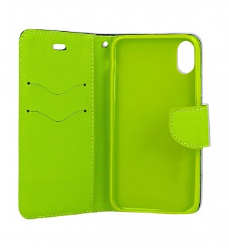Knížkové pouzdro na iPhone XS modré_1