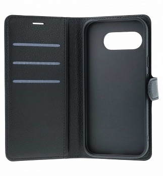 Knížkové pouzdro Leather Folio na Google Pixel 9a černé (2)
