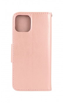 Knížkové pouzdro na iPhone 12 mini Butterfly růžové světlé