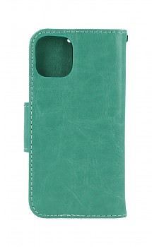 Knížkové pouzdro na iPhone 12 mini Butterfly zelené
