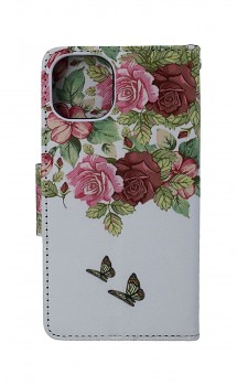 Knížkové pouzdro na iPhone 13 Něžné květy