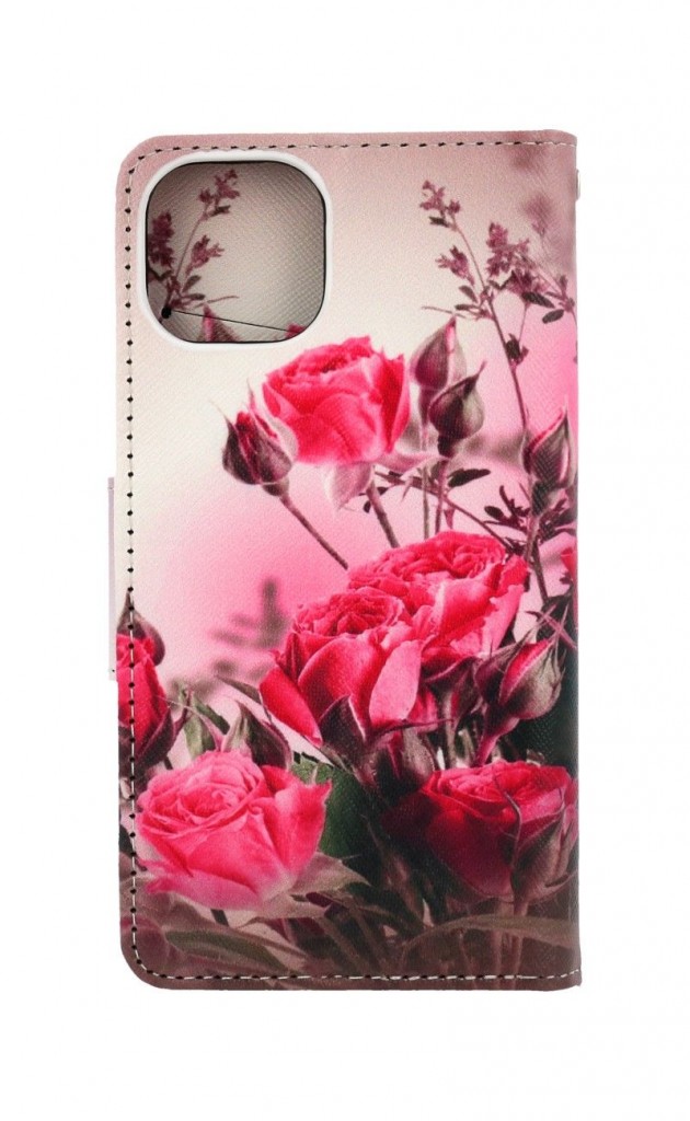 Knížkové pouzdro na iPhone 13 Romantické růže