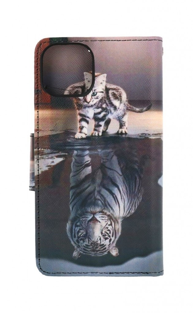 Knížkové pouzdro na iPhone 13 Tygr