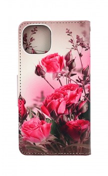 Knížkové pouzdro na iPhone 13 mini Romantické růže 