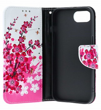 Knížkové pouzdro na iPhone 16e Kytičky (2)