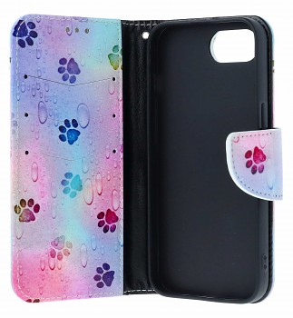 Knížkové pouzdro na iPhone 16e Tlapky (2)